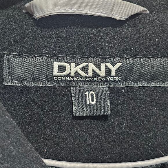 DKNY Black Wool Cashmere Blend Women's Coat, Capsule Classic Professional - Picture 2 of 8